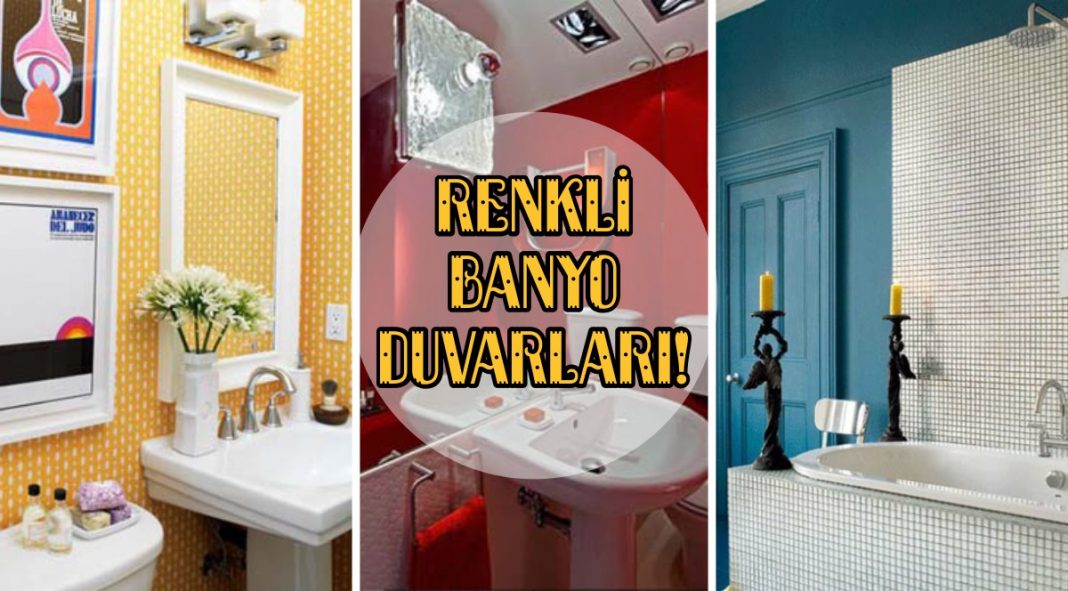Renkli Banyo Duvarları Hakkında & Örnekler by.dekorasyon Renkli Banyo Duvarları Hakkında & Örnekler by.dekorasyon