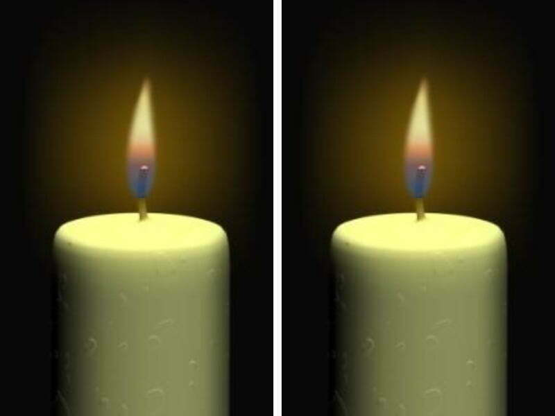 Beyaz bir mumun saflık ve arınma etkisi