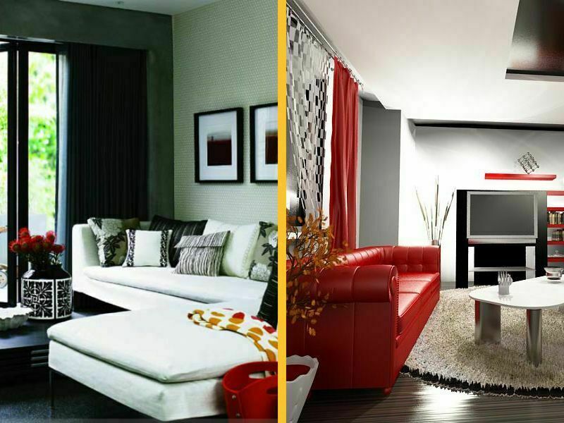 Yeni evli bir çiftin zevkini yansıtan, modern ve sıcak bir şekilde dekore edilmiş bir salon.