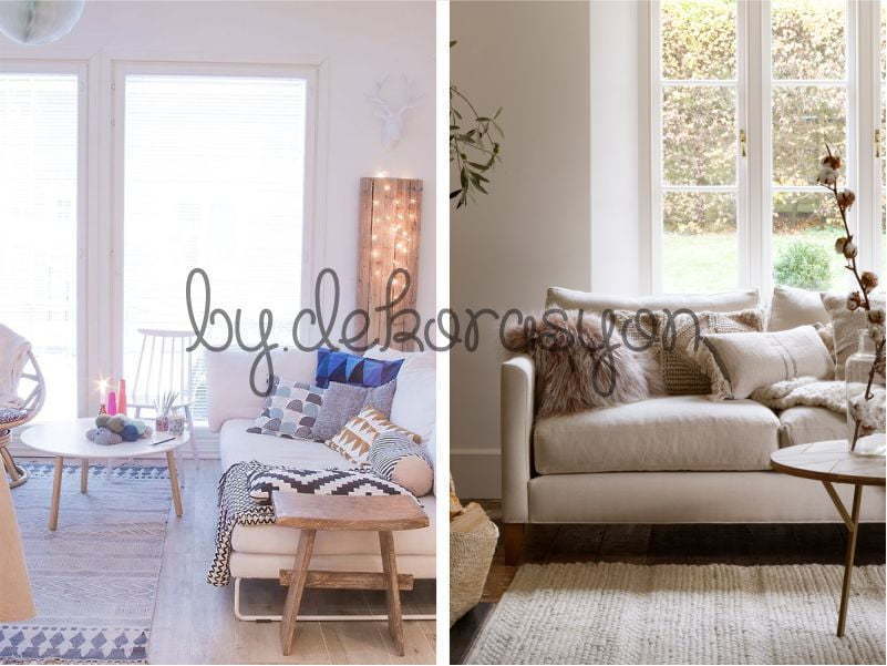 Sade bir vazonun içinde, mekana renk katan birkaç dal taze çiçek.