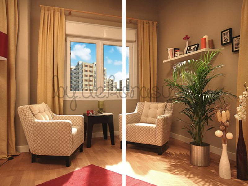 Balkon ve teraslar için kullanılan katlanır PVC pencere sistemi
