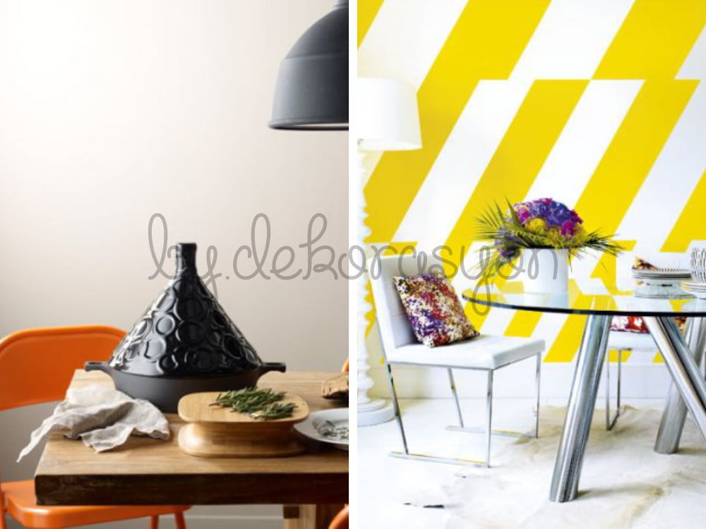 Mekanizması sayesinde büyüyebilen modern bir yemek masası