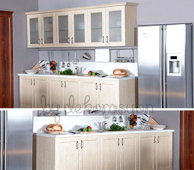 Kelebek Mutfak Vanessa Naturel modelinin genel görünümü