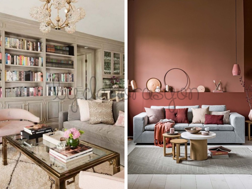 Pastel renkler ve koyu renkli zemin kontrastı