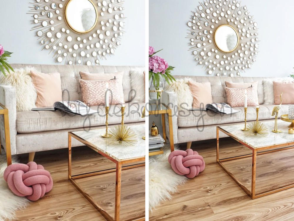 Bebek mavisi koltuklar ve beyaz duvarlar