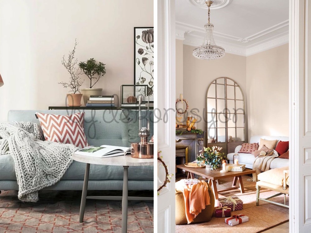 Yumuşak dokulu pastel renkli bir halı