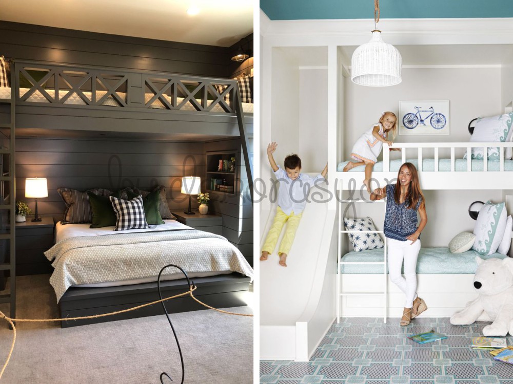 Çift kişilik ve tek kişilik yataklı ranza modeli