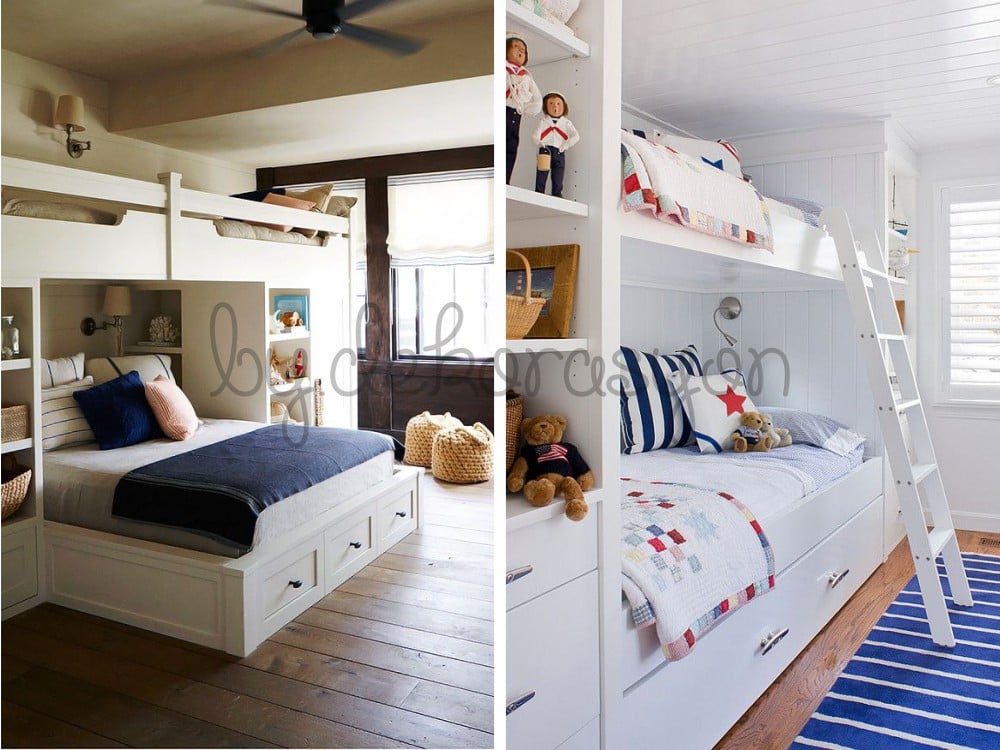 Ahşap ve metalin bir arada kullanıldığı endüstriyel ranza