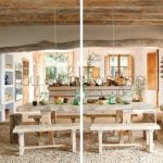 Rustik-Mutfak-Dekorasyonu-Yemek-Masasi