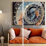 Canvas-Duvar-Saati-Astroloji-Tablo