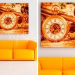 Canvas-Duvar-Saati-Kostekli-Tablo