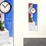 Canvas-Duvar-Saati-Mavi-Kapi