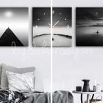 Canvas-Duvar-Saati-Piramitler