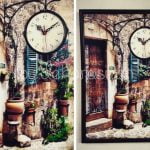 Canvas-Duvar-Saati-Sokak-Tablosu