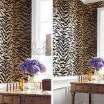 Leopar-Desenli-Duvar-Dekorasyonu