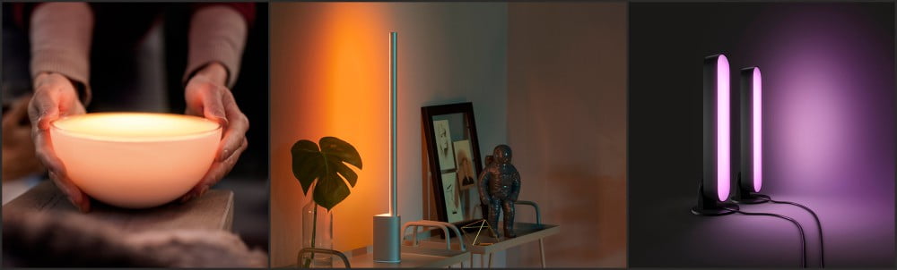 Farklı Philips Hue ışık kaynakları: Akıllı ampul, Hue Go ve Lightstrip