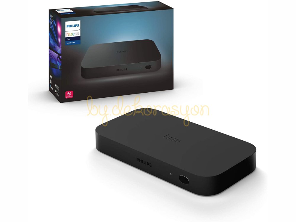 Philips Hue Play HDMI Sync Box ve bağlantı portları