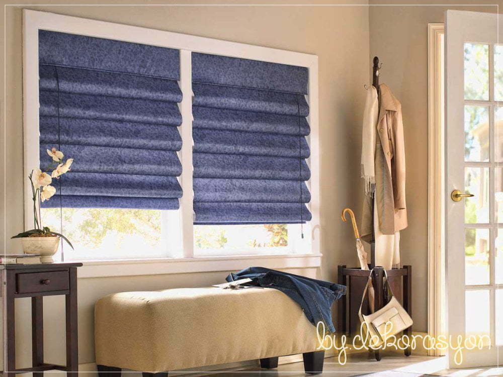 Yumuşak ve dökümlü, çubuksuz bir katlamalı perde