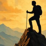 kendi-cabasiyla-bir-dagin-zirvesine-tirmanan